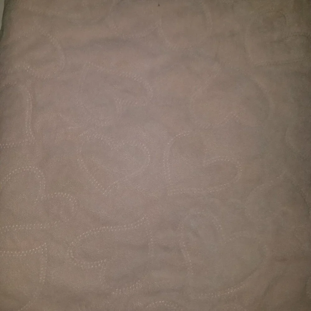 Mon Lapin Pink Hearts Fleece Baby Blanket Lovey White Sherpa Scalloped Edges